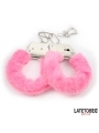 Esposas de Metal con Pelo Rosa