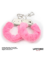 Esposas de Metal con Pelo Rosa