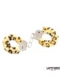 Esposas de Metal con Pelo Animal Print Leopardo