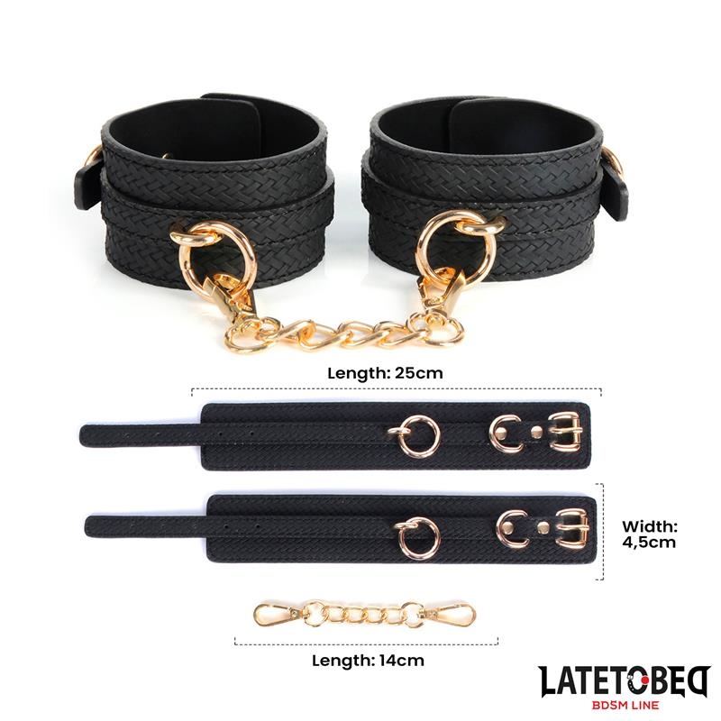 Esposas para Tobillo con Cadena Dorada Esposas para Tobillo con Cadena Dorada