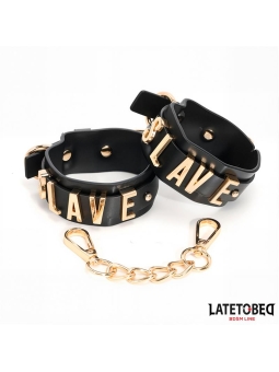 Esposas para Tobillos SLAVE con Cadena Dorada