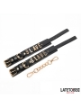 Esposas para Tobillos SLAVE con Cadena Dorada Esposas para Tobillos SLAVE con Cadena Dorada