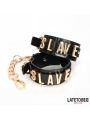Esposas para Tobillos SLAVE con Cadena Dorada Esposas para Tobillos SLAVE con Cadena Dorada