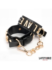 Esposas para Tobillos SLAVE con Cadena Dorada