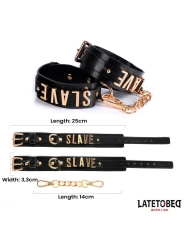 Esposas para Tobillos SLAVE con Cadena Dorada