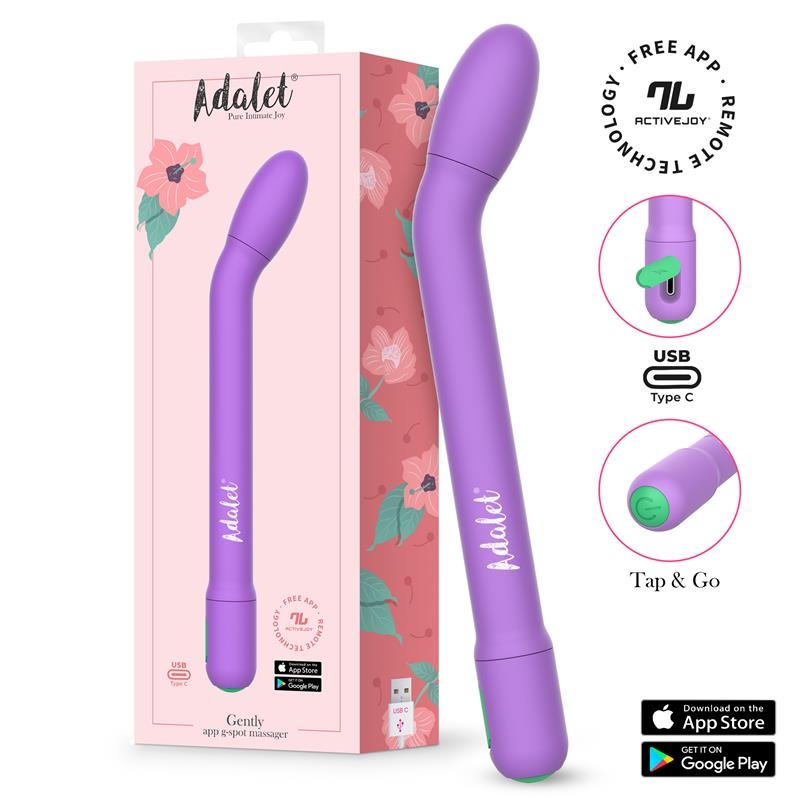 Gently Estimulador Punto G con APP Lavanda Gently Estimulador Punto G con APP Lavanda