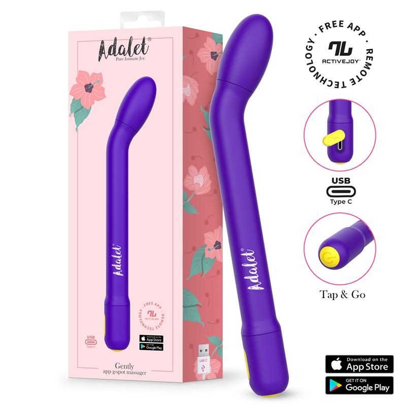 Gently Estimulador Punto G con APP Purpura Gently Estimulador Punto G con APP Purpura