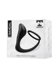 Randal Plug Anal con Anillo para el Pene Silicona Negro