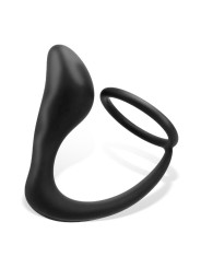 Randal Plug Anal con Anillo para el Pene Silicona Negro