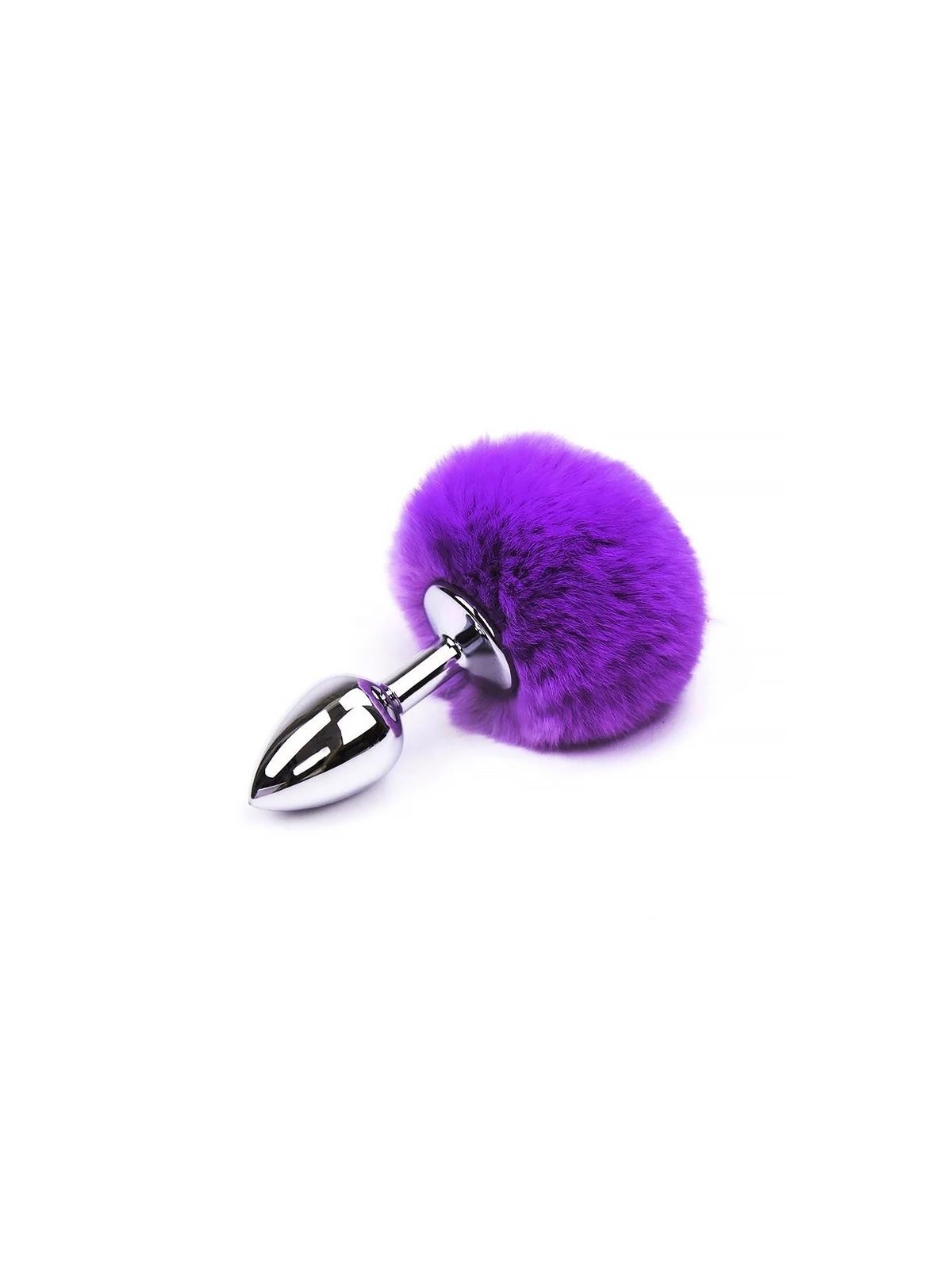 Plug Anal con Pompon Purpura Talla S