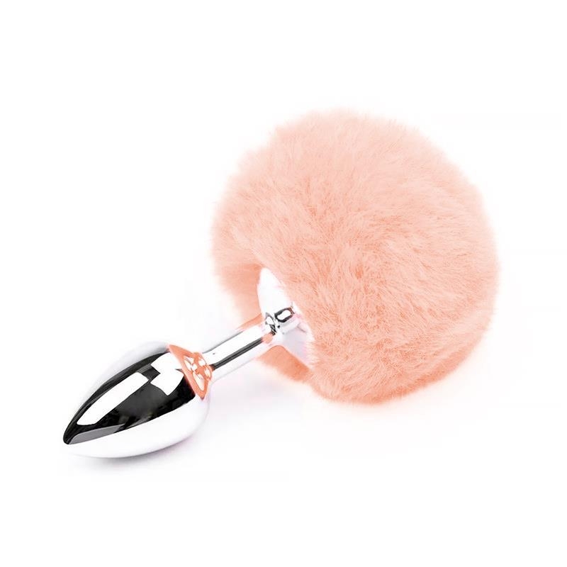 Plug Anal con Pompon Rosa Chicle Talla S Plug Anal con Pompon Rosa Chicle Talla S