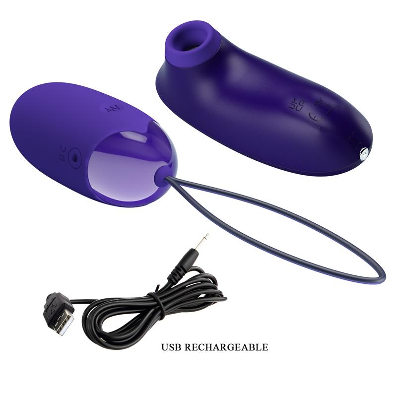 Succionador de Clitoris y Huevo Vibrador Succionador de Clitoris y Huevo Vibrador