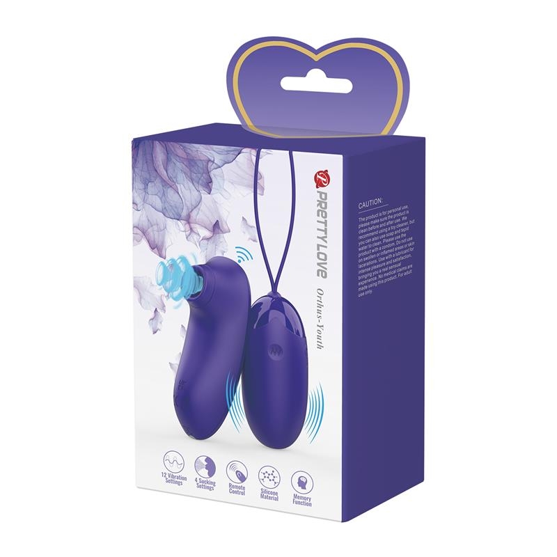 Succionador de Clitoris y Huevo Vibrador Succionador de Clitoris y Huevo Vibrador