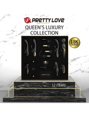 Luxury Set Queens 12 Juguetes Negro y Oro 18k