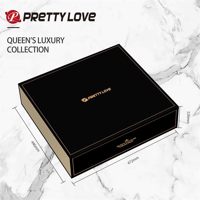 Luxury Set Queens 12 Juguetes Negro y Oro 18k Luxury Set Queens 12 Juguetes Negro y Oro 18k