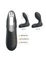 Estimlador Anal Inflable Leonard Silicona USB Negro