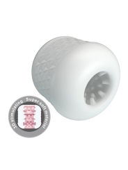 Crystle Masturbador Doble Entrada Blanco