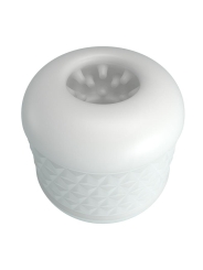 Crystle Masturbador Doble Entrada Blanco