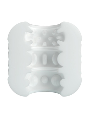 Crystle Masturbador Doble Entrada Blanco