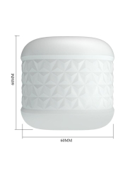 Crystle Masturbador Doble Entrada Blanco