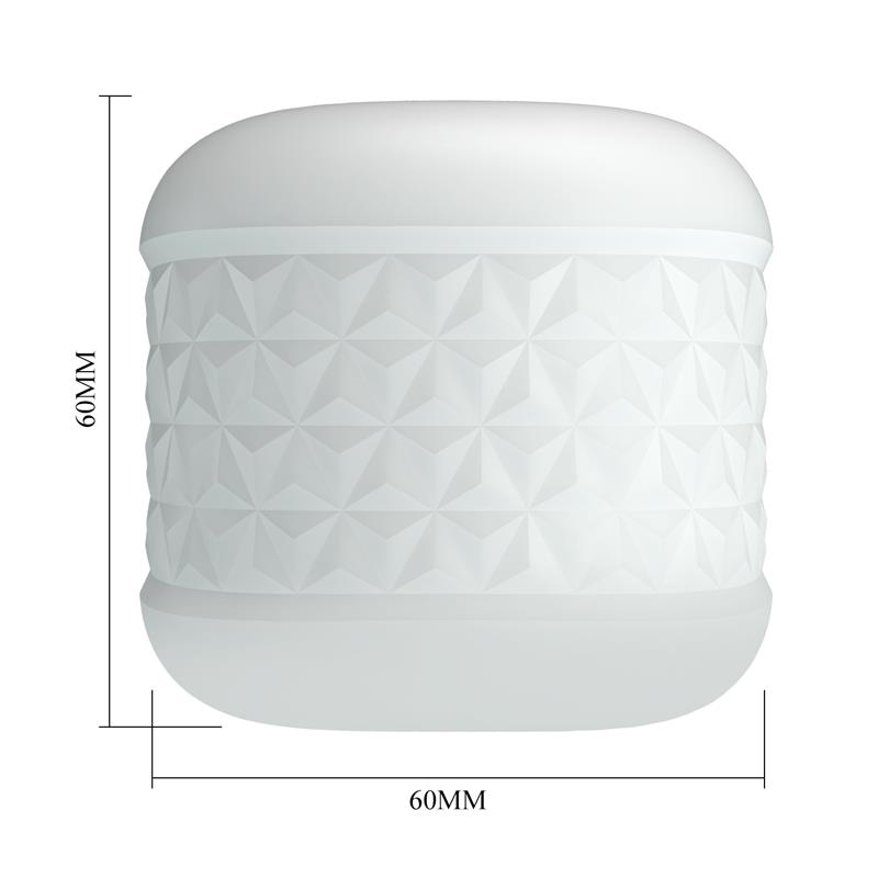 Crystle Masturbador Doble Entrada Blanco