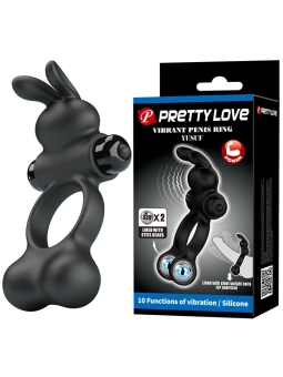 Yusuf Anillo para el Pene con Bolas de Metal 2x33gr