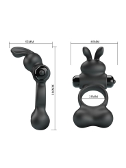 Yusuf Anillo para el Pene con Bolas de Metal 2x33gr