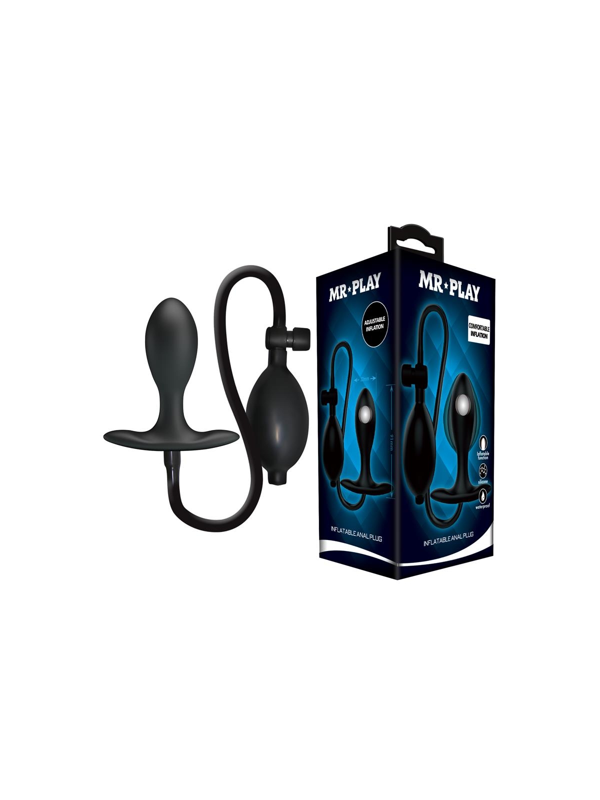 Plug Anal con Inflado y Bola Interna