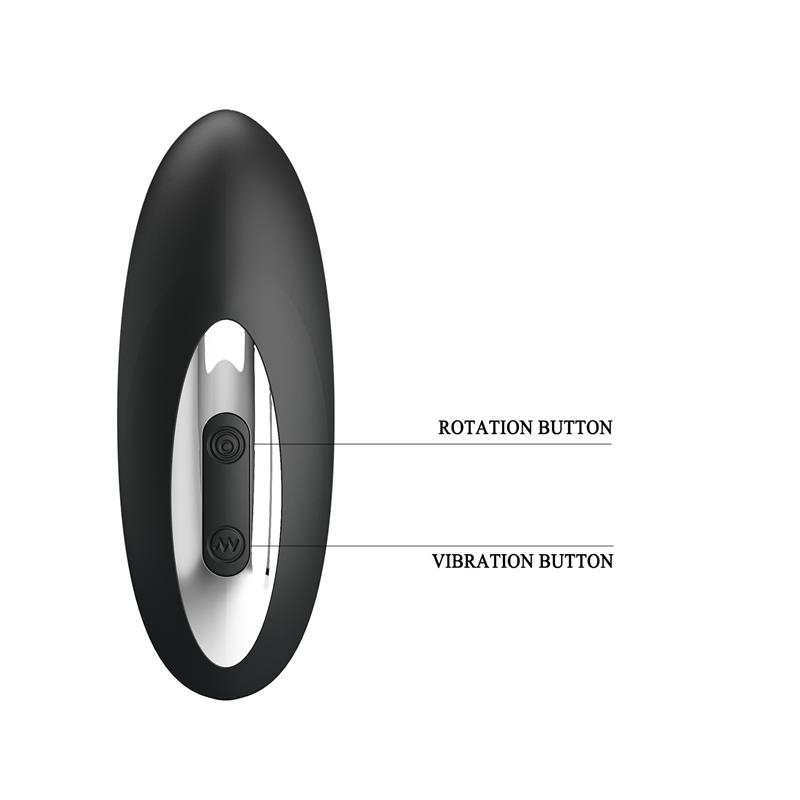 Masajeador Prostatico con Vibracion y Bolas Rotadoras