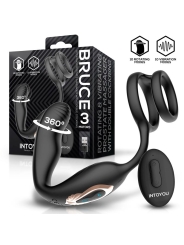 Bruce Masajeador Prostatico 360º y Doble Anillo con Vibracion