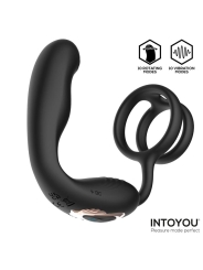 Bruce Masajeador Prostatico 360º y Doble Anillo con Vibracion