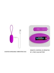 Huevo Vibrador Joanna USB Purpura