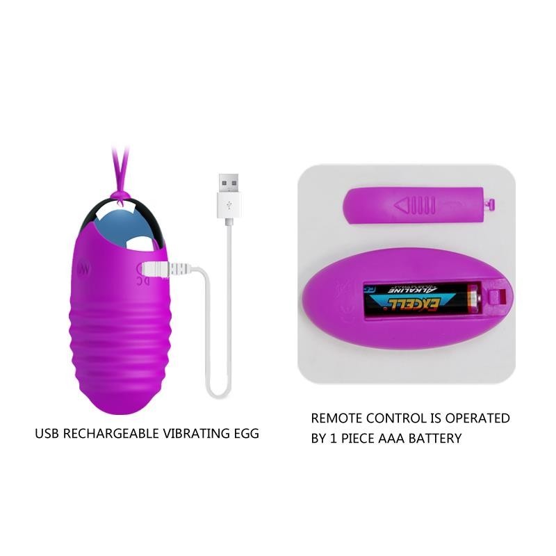 Huevo Vibrador Jessica USB Purpura Huevo Vibrador Jessica USB Purpura