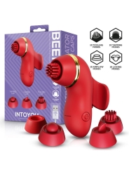 Beeny Estimulador con 4 Cabezales Succion Tapping Tickling y Licking