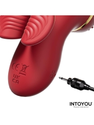 Beeny Estimulador con 4 Cabezales Succion Tapping Tickling y Licking