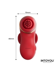 Beeny Estimulador con 4 Cabezales Succion Tapping Tickling y Licking