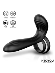 Synkox Girth Gainer con Doble Anillo para el Pene con Vibracion