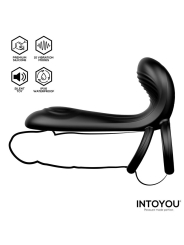 Synkox Girth Gainer con Doble Anillo para el Pene con Vibracion