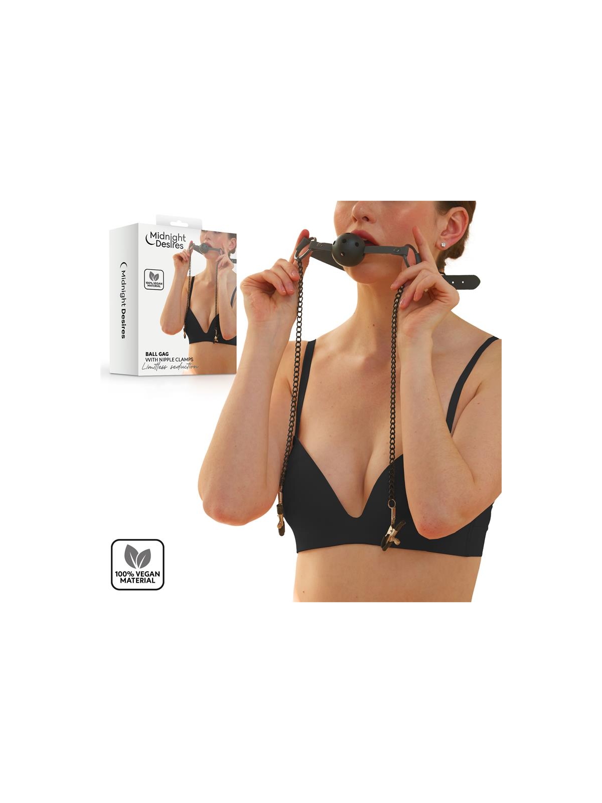 Pinzas para Pezones y Mordaza de Bola