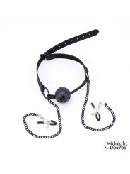 Pinzas para Pezones y Mordaza de Bola