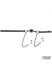 Pinzas para Pezones y Mordaza de Bola