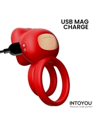 Bittey Anillo Vibrador con Biting Mordisqueo