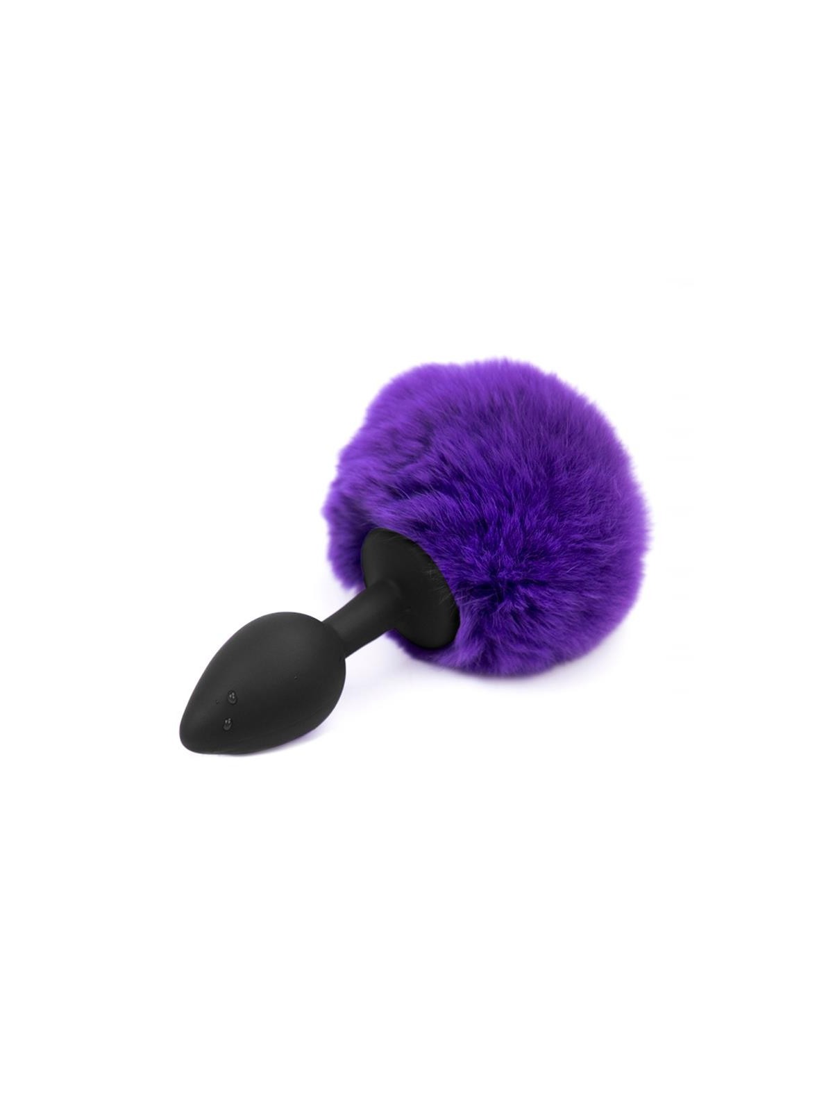 Plug Anal con Pompon Purpura Talla S