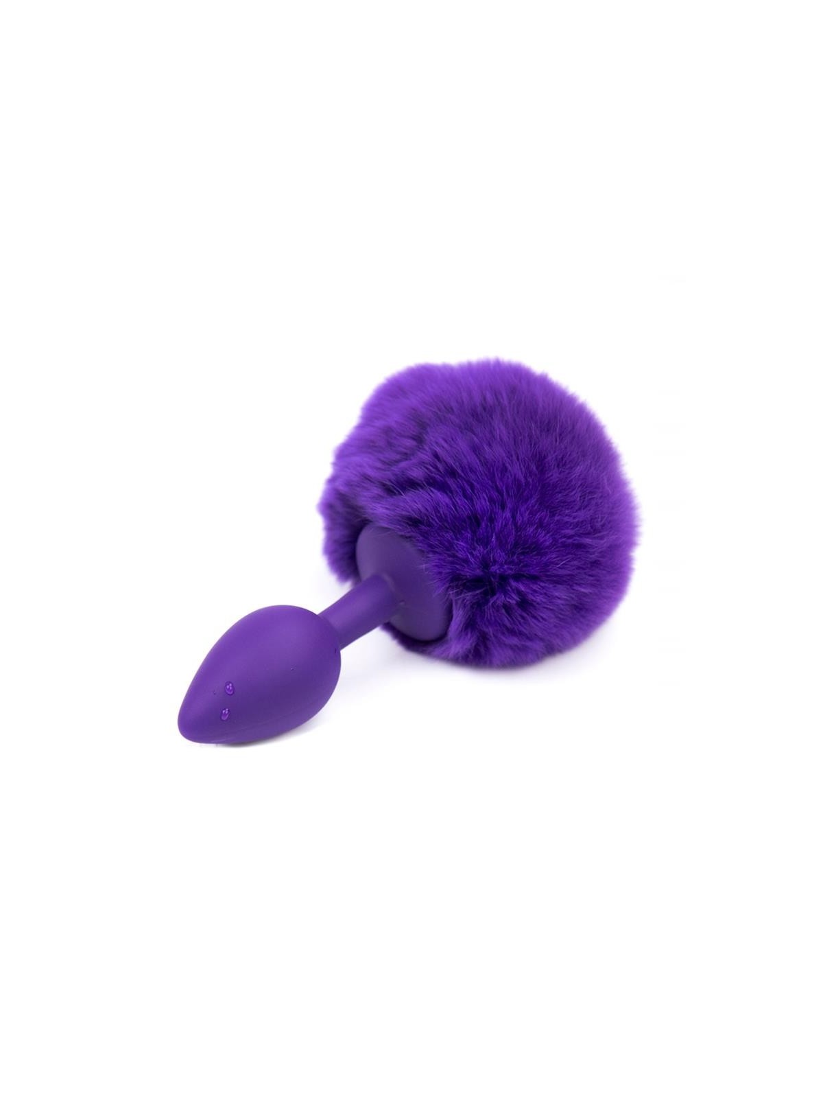 Plug Anal con Pompon Purpura Talla S